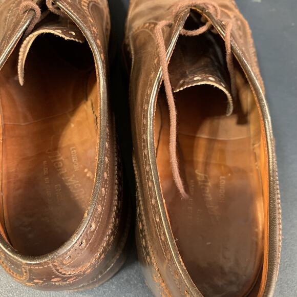Alan McAfee Men Brown Wing Tip Dress Men’s Shoe size 10 E London Leather Lace Up main image 11